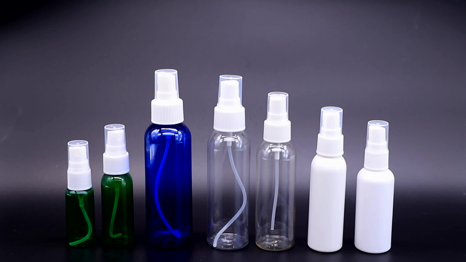زجاجات رش بلاستيكية  للمستحضرات والمنظفات